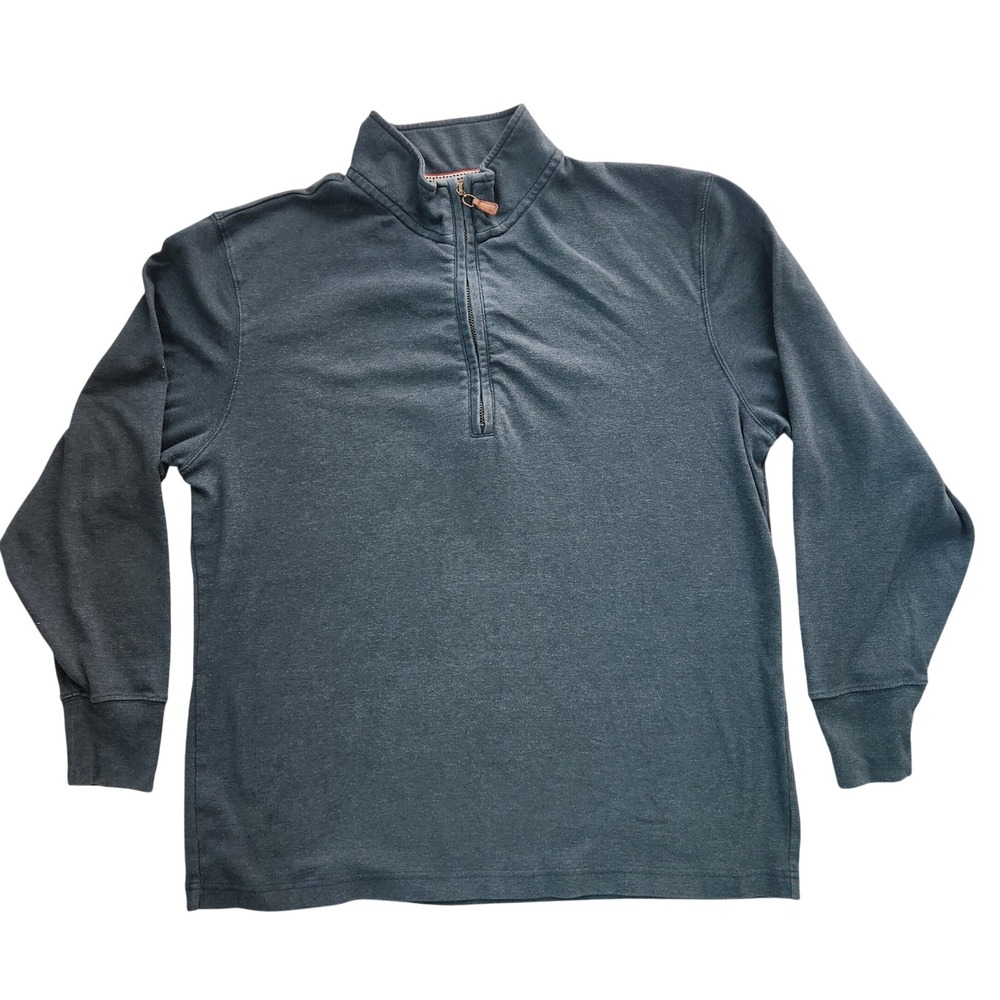 The Normal Brand Quarter Zip Pullover Men XL Green Cotton Blend Gorpcore Outdoor